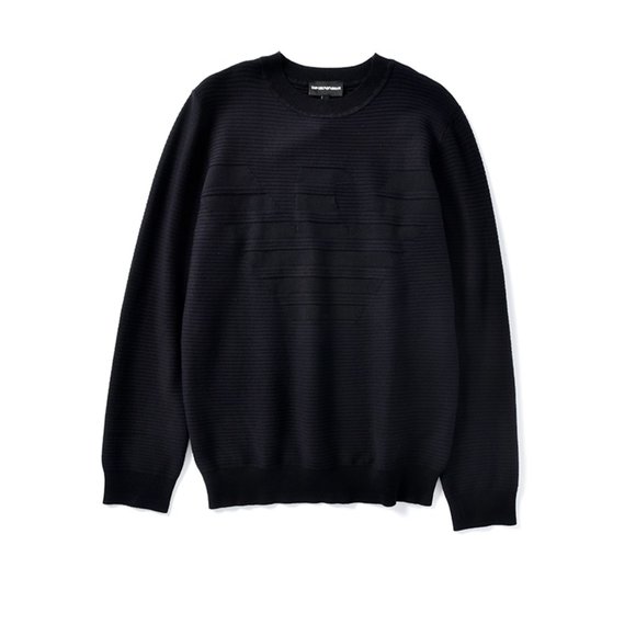 EA Black Classic Long Sleeve Sweater Sz M - Picture 1 of 7